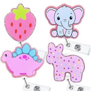 4pc Extendable Badge Holders